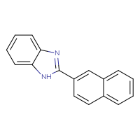 Chemical structure of 2-(naphthalen-2-yl)-1H-1,3-benzodiazole - CSSB00038655852