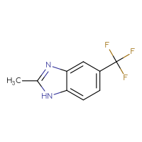 Chemical structure of 2-methyl-5-(trifluoromethyl)-1H-1,3-benzodiazole - CSSB00000181983