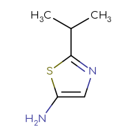 Chemical structure of 2-(propan-2-yl)-1,3-thiazol-5-amine - CSSB00000687308