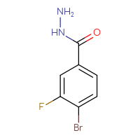 Chemical structure of 4-bromo-3-fluorobenzohydrazide - CSSB00011533690