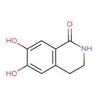 Chemical structure of 6,7-dihydroxy-1,2,3,4-tetrahydroisoquinolin-1-one - CSSB00000081306