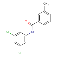 Chemical structure of N-(3,5-dichlorophenyl)-3-methylbenzamide - CSSB00046247208