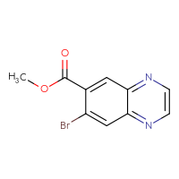 Chemical structure of methyl 7-bromoquinoxaline-6-carboxylate - CSSB06259451099
