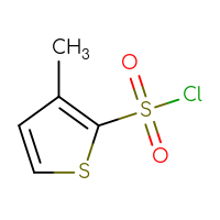 Chemical structure of 3-methylthiophene-2-sulfonyl chloride - CSSB00000760287