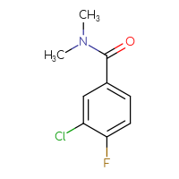 Chemical structure of 3-chloro-4-fluoro-N,N-dimethylbenzamide - CSSB00012914582