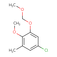 Chemical structure of 5-chloro-2-methoxy-1-(methoxymethoxy)-3-methylbenzene - CSSB14960696634