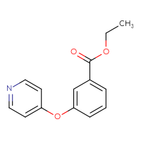 Chemical structure of ethyl 3-(pyridin-4-yloxy)benzoate - CSSB03577638290