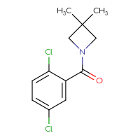 Chemical structure of 1-(2,5-dichlorobenzoyl)-3,3-dimethylazetidine - CSSB00096934782