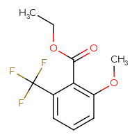 Chemical structure of ethyl 2-methoxy-6-(trifluoromethyl)benzoate - CSSB00020672891