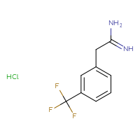Chemical structure of 2-[3-(trifluoromethyl)phenyl]ethanimidamide hydrochloride - CSSB00000723563