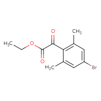 Chemical structure of ethyl 2-(4-bromo-2,6-dimethylphenyl)-2-oxoacetate - CSSB00011085823