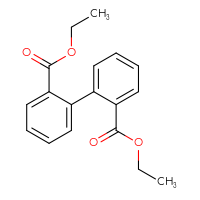 Chemical structure of 2,2'-diethyl [1,1'-biphenyl]-2,2'-dicarboxylate - CSSB00020567720
