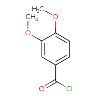 Chemical structure of 3,4-dimethoxybenzoyl chloride - CSSB00000239723