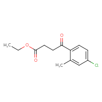 Chemical structure of ethyl 4-(4-chloro-2-methylphenyl)-4-oxobutanoate - CSSB00006009359