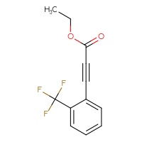 Chemical structure of ethyl 3-[2-(trifluoromethyl)phenyl]prop-2-ynoate - CSSB00006008444