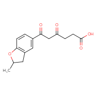 Chemical structure of 6-(2-methyl-2,3-dihydro-1-benzofuran-5-yl)-4,6-dioxohexanoic acid - CSSB21432516653