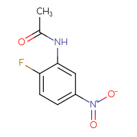 Chemical structure of N-(2-fluoro-5-nitrophenyl)acetamide - CSSB00000160876