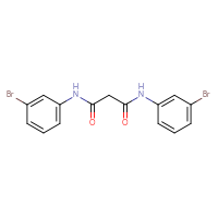 Chemical structure of N,N'-bis(3-bromophenyl)propanediamide - CSSB03501980132