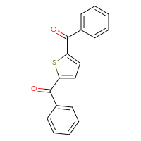 Chemical structure of (5-benzoylthiophen-2-yl)(phenyl)methanone - CSSB06633780435