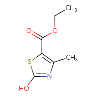 Chemical structure of ethyl 2-hydroxy-4-methyl-1,3-thiazole-5-carboxylate - CSSB00000756230