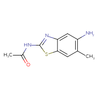 Chemical structure of N-(5-amino-6-methyl-1,3-benzothiazol-2-yl)acetamide - CSSB00009998352