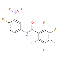 Chemical structure of 2,3,4,5,6-pentafluoro-N-(4-fluoro-3-nitrophenyl)benzamide - CSSB00121677831