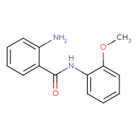 Chemical structure of 2-amino-N-(2-methoxyphenyl)benzamide - CSSB00000594214