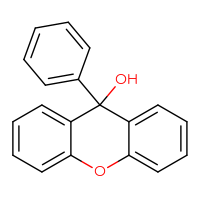 Chemical structure of 9-phenyl-9H-xanthen-9-ol - CSSB00000067424