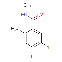 Chemical structure of 4-bromo-5-fluoro-N,2-dimethylbenzamide - CSSB03219875781