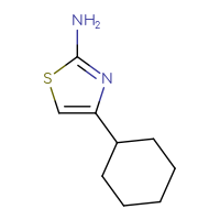 Chemical structure of 4-cyclohexyl-1,3-thiazol-2-amine - CSSB00000183074