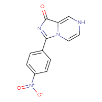 Chemical structure of 3-(4-nitrophenyl)-1H,7H-imidazo[1,5-a]pyrazin-1-one - CSSB00132302211