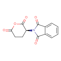 Chemical structure of 2-[(3S)-2,6-dioxooxan-3-yl]-2,3-dihydro-1H-isoindole-1,3-dione - CSSB00015483965
