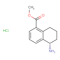 Chemical structure of methyl (5S)-5-amino-5,6,7,8-tetrahydronaphthalene-1-carboxylate hydrochloride - CSSB20504682902