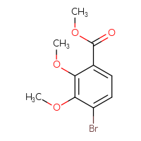 Chemical structure of methyl 4-bromo-2,3-dimethoxybenzoate - CSSB00036155780