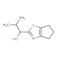 Chemical structure of 1-{4H,5H,6H-cyclopenta[d][1,3]thiazol-2-yl}-2-methylpropan-1-ol - CSSB00117723787