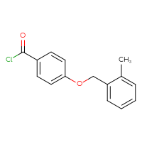 Chemical structure of 4-[(2-methylphenyl)methoxy]benzoyl chloride - CSSB00020597073