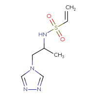 Chemical structure of N-[1-(4H-1,2,4-triazol-4-yl)propan-2-yl]ethene-1-sulfonamide - CSSB02129314320