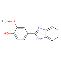 Chemical structure of 4-(1H-1,3-benzodiazol-2-yl)-2-methoxyphenol - CSSB00000487716