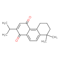 Chemical structure of 8,8-dimethyl-2-(propan-2-yl)-1,4,5,6,7,8-hexahydrophenanthrene-1,4-dione - CSSB06744555932