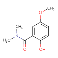 Chemical structure of 2-hydroxy-5-methoxy-N,N-dimethylbenzamide - CSSB00011197836