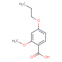 Chemical structure of 2-methoxy-4-propoxybenzoic acid - CSSB00000717654