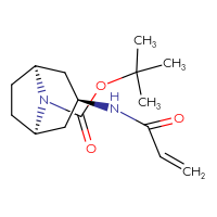 Chemical structure of tert-butyl (1R,3R,5S)-3-(prop-2-enamido)-8-azabicyclo[3.2.1]octane-8-carboxylate - CSSB00154189843