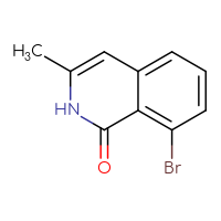 Chemical structure of 8-bromo-3-methyl-1,2-dihydroisoquinolin-1-one - CSSB00013681633