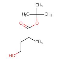 Chemical structure of tert-butyl 4-hydroxy-2-methylbutanoate - CSSB00011064021