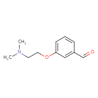 Chemical structure of 3-[2-(dimethylamino)ethoxy]benzaldehyde - CSSB00011220507