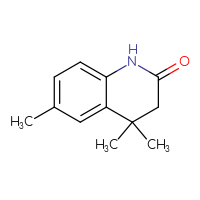 Chemical structure of 4,4,6-trimethyl-1,2,3,4-tetrahydroquinolin-2-one - CSSB00009864889