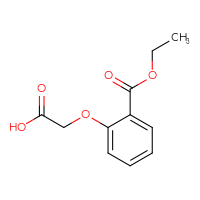 Chemical structure of 2-[2-(ethoxycarbonyl)phenoxy]acetic acid - CSSB00000026245