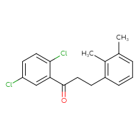 Chemical structure of 1-(2,5-dichlorophenyl)-3-(2,3-dimethylphenyl)propan-1-one - CSSB00020571376
