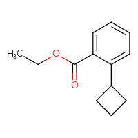 Chemical structure of ethyl 2-cyclobutylbenzoate - CSSB00014140795