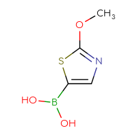 Chemical structure of (2-methoxy-1,3-thiazol-5-yl)boronic acid - CSSB00013085330